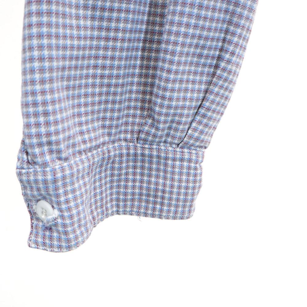 VINTAGE 40s 50s Grandpa Long sleeve pullover blouse Light blue shirt Women Used