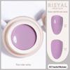 Ice-Clear Solid Cat's Eye Nail Polish - Smooth Cream Color Glue
