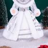 Silver-White Sequin Snegurochka Christmas Doll