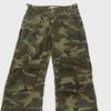 2023 High Waist Retro Military Green Camouflage Wide-Leg Jeans