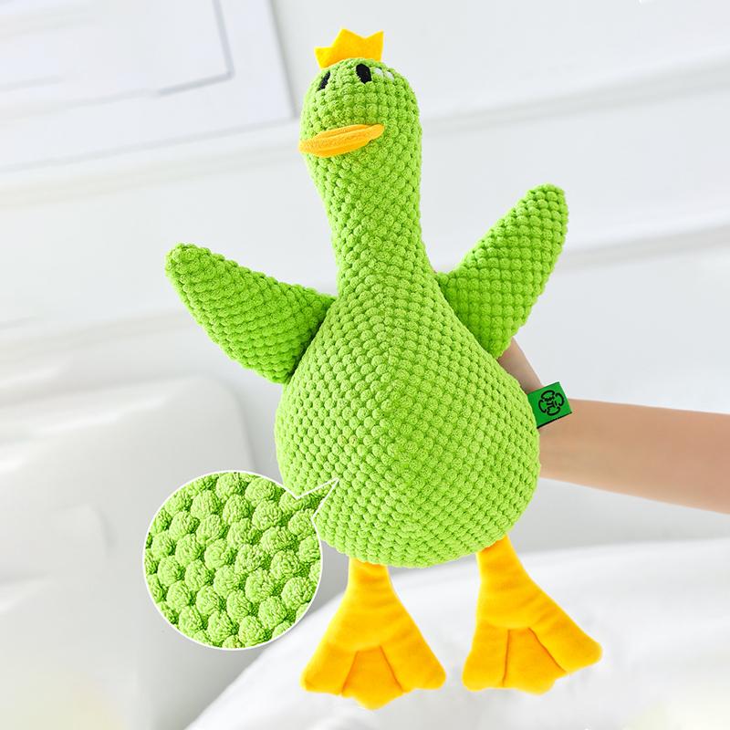 Creative Cartoon Duck Plush Cat Toy Calming Squeaky Interactive Training Resting Pet Pillow for Puppy Dogs Accessories Home