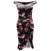 Fashion Women's Loose Sexy Prints One Shoulder Irregular  Ruffle Hip Dress