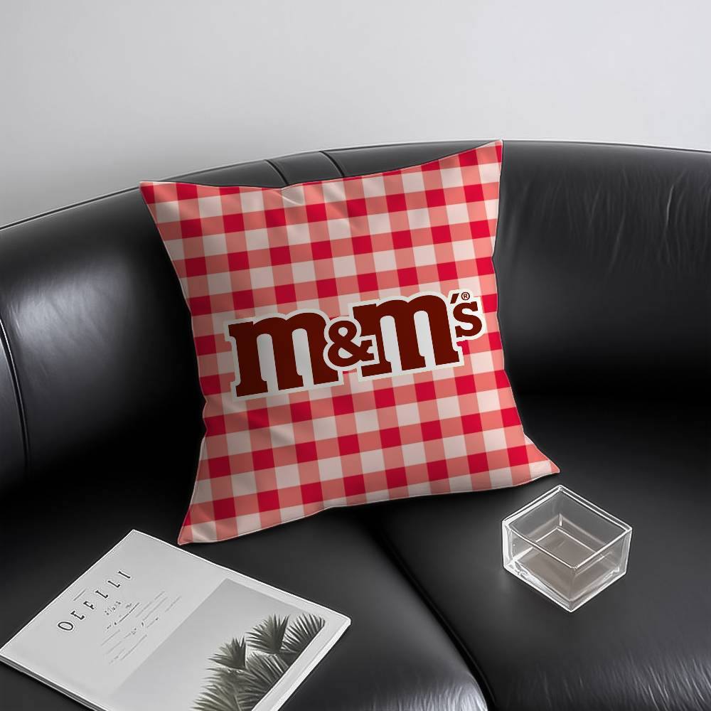 

M-bMS C-Choco-late Pillow Case Anti-dustmite Invisible zipper Sofa Bed 12x12Inch