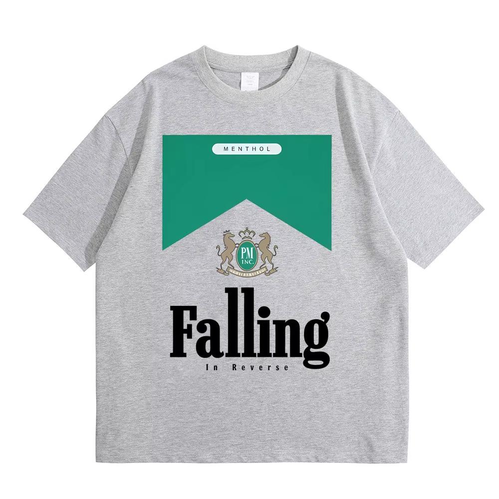Falling in Reverse Grafik T-Shirt Herren Damen Rock Mode T-Shirt Streetwear Sommer Herren Weiche Baumwolle T-Shirts
