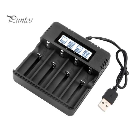 

Интеллектуальное зарядное устройство 18650 с 4 слотами и ЖК-дисплеем Быстрое, стабильное и удобное в использовании зарядное устройство большой емкости для аккумуляторов 26500 AA/AAA A