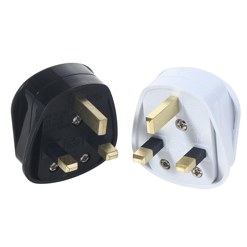 Inghilterra Spina di Alimentazione Rimovibile Bianco Nero 3 Pin Spina di Rete UK 13A Assemblaggio Elettrodomestico Cavo di Alimentazione Fusibile Connettore Cablaggio