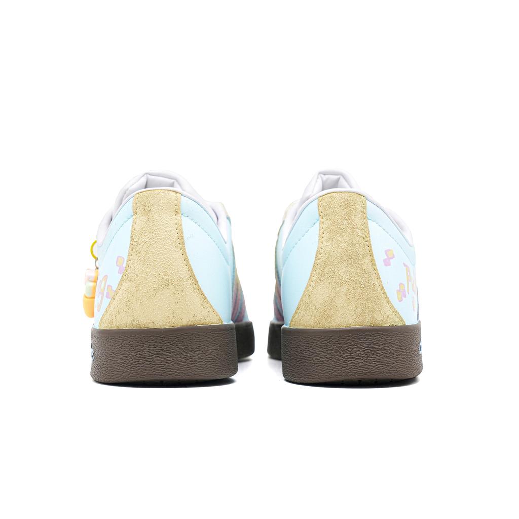 adidas VL COURT 2.0 Sweetheart Pudding Andningsbara Låga Skateboard Skor Dam Blå Gul ID6015(Team965-)