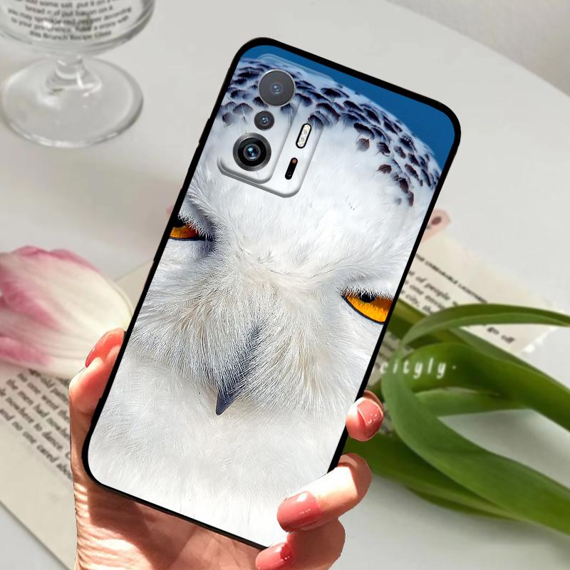 Cases For Xiaomi Mi 11T Fundas Mi11T Pro Marble Shockproof Silicone TPU Phone Cover For Xiaomi Mi 11 Ultra Black Matte Bumper