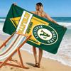 Oakland Athletics Print Beach Towel, Large Soft Quick Dry Towel for Beach Camping Swimming