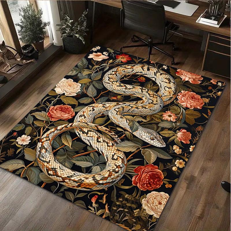 1Pc Animal Flowers Rug - home decoration Carpet For Living Room Bedroom Flooring Computer Chair Area Rug