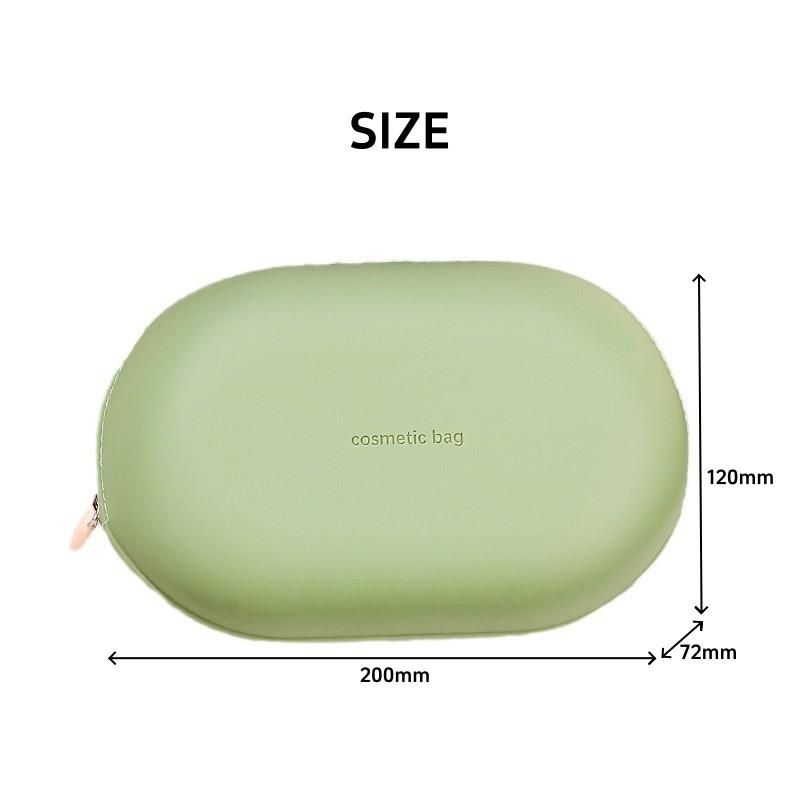 Portable Large-Capacity Travel Organizer Storage Bag Pure Color Cosmetic Bag Waterproof Makeup Pouch Silicone Toiletry Bag