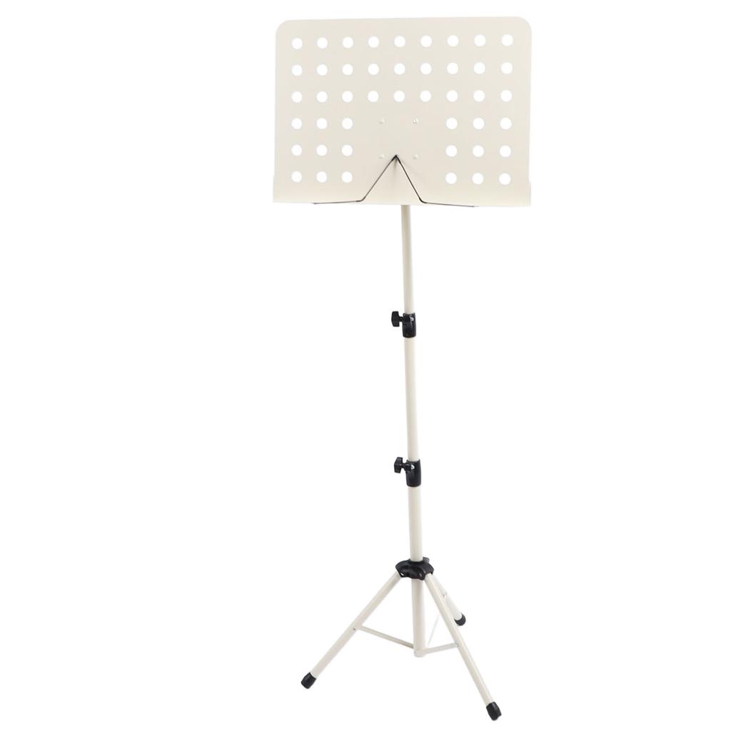 Folding Sheet Music Stand Height Adjustable Portable Music Score Stand for Violin Saxophone Beige