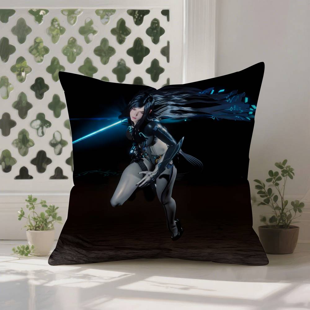 Game S-StellarES B-BladeS Pillow Case Anti-dustmite Pillowcase Invisible Zipper Silky Short Plush Sofa Cushion Cover