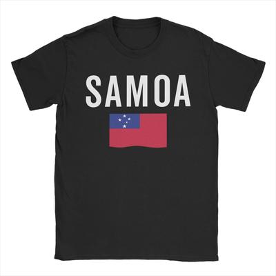 Samoa Flag T Shirt Summer Pure Cotton TShirts For Unisex Hippie Casual Tshirt Short Sleeve YK Basic Tops