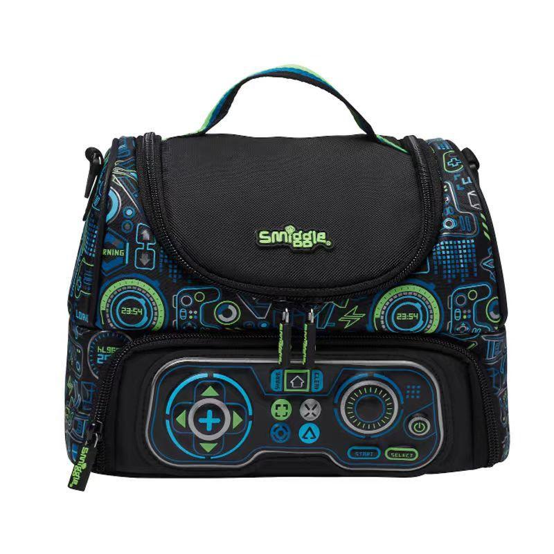 Kids Insulated Lunch Bag School - Double Layer Waterproof Canvas Tote With Handle Large Capacity Leakproof Student Lunchbox