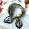 Splicing Contrasting Cashew Flower Silk Headband Small Silk Scarf Spring and Autumn Thin Mulberry Silk Scarf Summer Decorative Scarf Women
