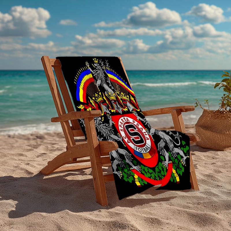 AC Sparta Praha Fashion Beach Towel: Ideal for Summer Adventures, Soft, absorbent and quick drying, suitable for swimming and bathing