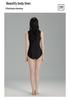Women's Sporty Zipper Plus Size One-Piece Slimming Racing Swimsuit