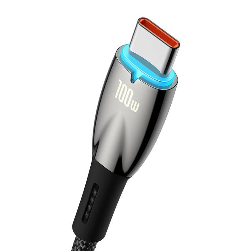 Kabel Usb Do Usb-C Baseus Glimmer, 100W, 2M (Czarny)