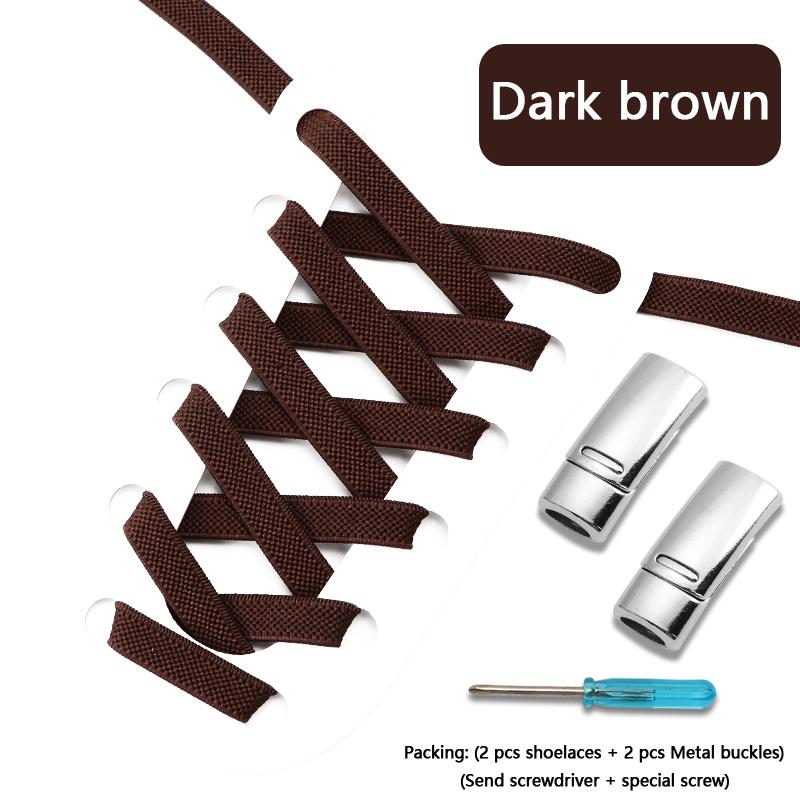 Flats Elastic Laces for Sports Tennis Magnetic Lock Shoelace Without Tying 8mm Thick Men No Tie Shoe Laces Shoes Accessories