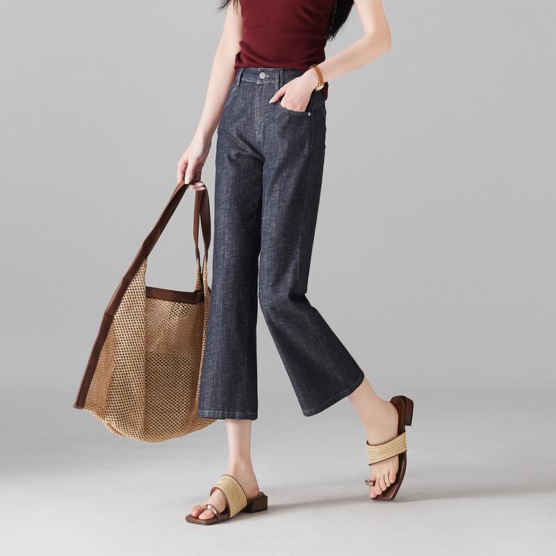 Jeans a zampa corti rétro da donna SOFSIL