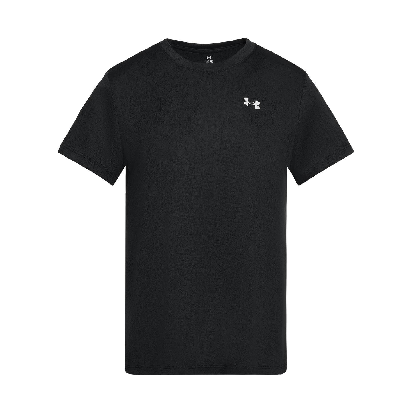 Under Armour Женская тренировочная футболка UA Tech с пиксельным принтом, свободный крой, короткий рукав, мягкая, удобная, легко надевается, топы 6012302-001 XS