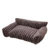 Cross-Border Plush Pet Bed: Large Rabbit Fur Sofa, Wear-Resistant Dog/Cat Nest for All Seasons.