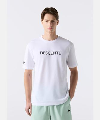 DESCENTE Tough Wording Short Sleeve T-Shirt White Sr323Uts73 (A Type)