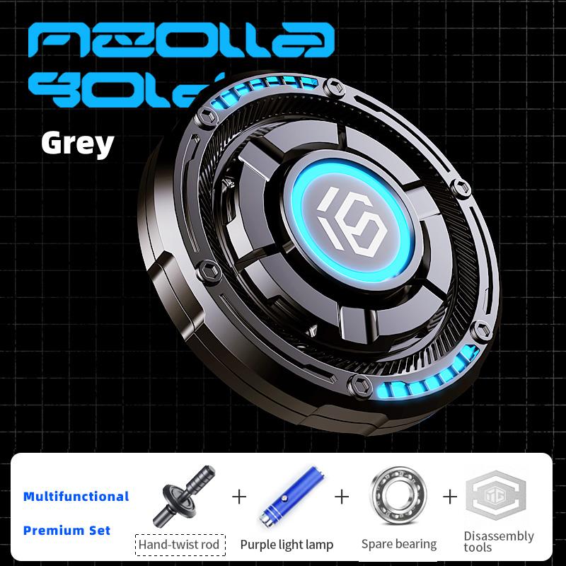 Luminous Metal Push Card Edc Fingertip Gyroscope, Adult Creative Stress-Relieving Toy, Adhd Tool, Office Desktop Edc