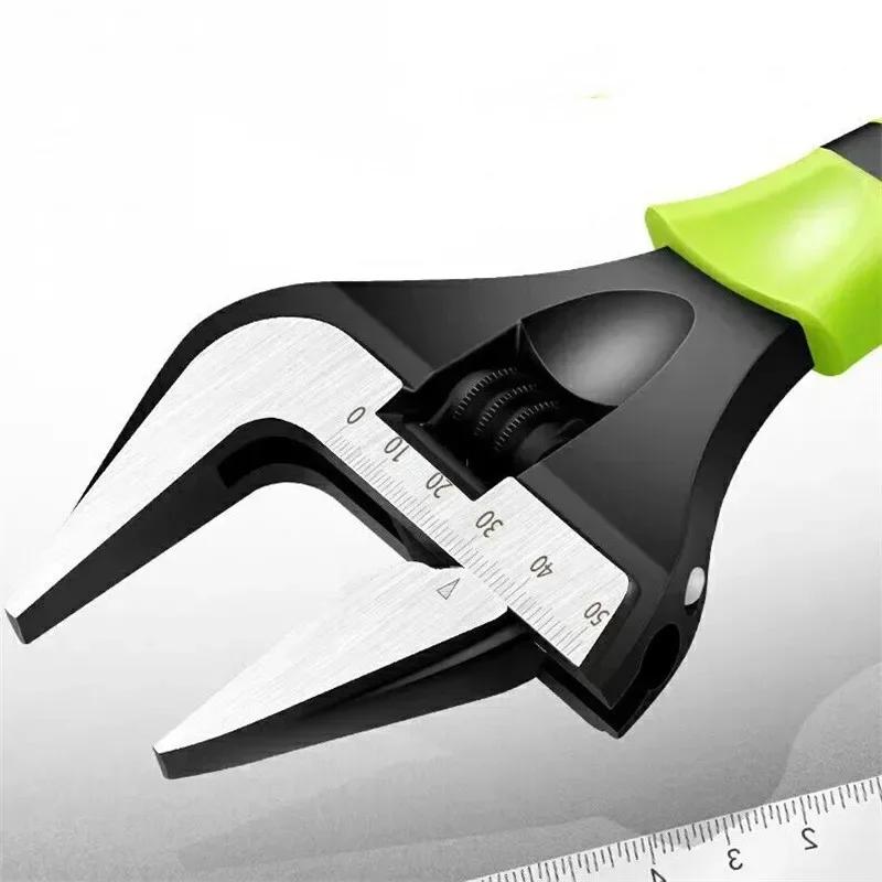 Adjustable Wrench Large Opening Spanner 6/8/10/12 Inch Professional Plumbing Tools for Kitchen Bathroom Faucets Installation