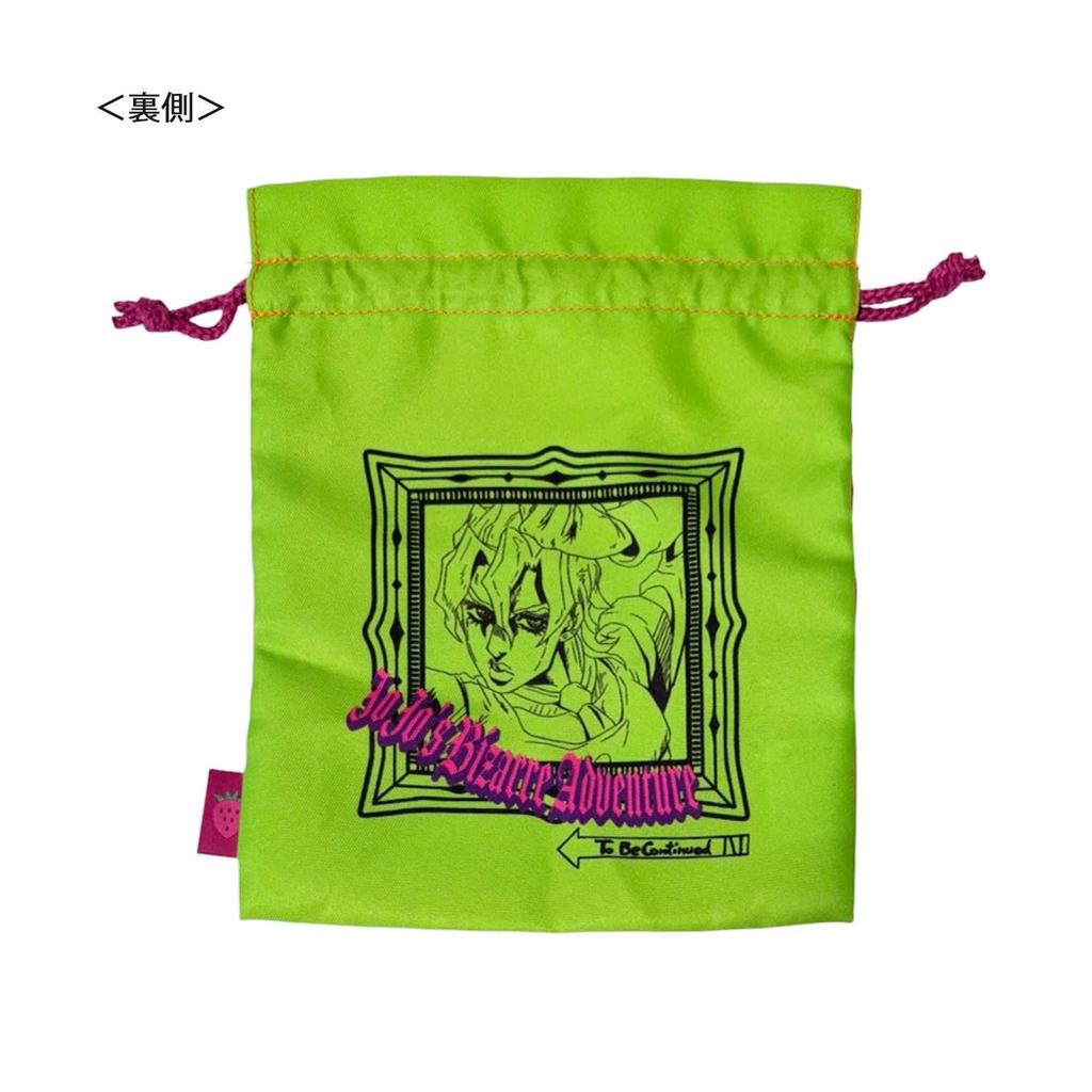 Small Planet Bizarre Golden Wind Travel Drawstring Bag Narancia Fugo JoJo's Adventure &