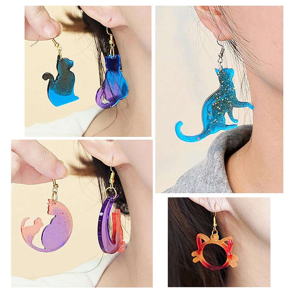 Resin Mould Jewelry Silicone Mould Animal Pendant Silicone Mold for Epoxy Resin Keychains Necklace Earring Charm Making