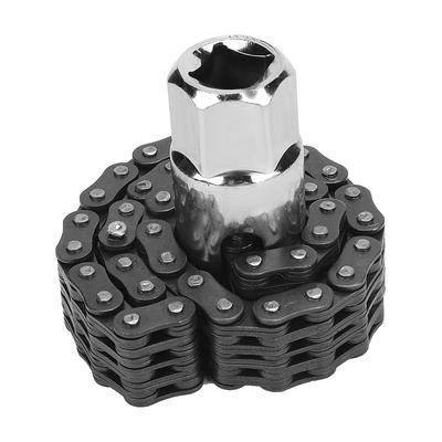 Oil Filter Disconnector, 14cm Hvy Duty Service Chain Oil Filter Disconnect Wrench   Auto Car Repair