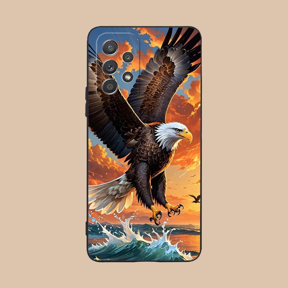 

Bald Eagles Mobile Cell Phone Case for Samsung Galaxy A73 72 71 70 56 55 54 53 52 36 35 34 23 16 15 5G Colour Protective Luxury Galaxy A51 5G