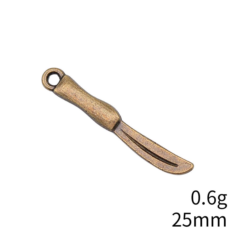 Christmas Decorations Charms For Bracelet Tableware Fork Spoon Charms Pendant Art Supplies Pendant