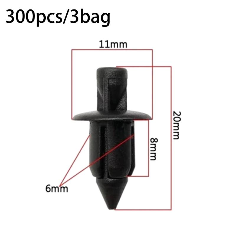 Car Retainer Clips 300pcs for NMAX AEROX Plastic Fasteners Kit Universal Assorted Rivet Push Pin Set