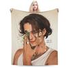 Damiano David rock singer fan gift Accessories Blanket Lightweight Warm Throw Blankets for Couch Multisize Bedding Throws