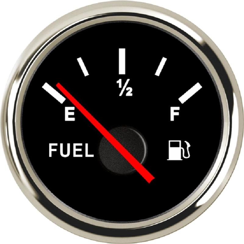 52mm Marine Boat Car Truck Fuel Oil Gas for Tank Level Gauge Meter Waterproof 9-