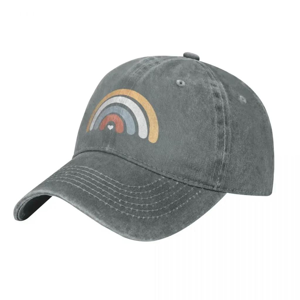 Aesthetic Rainbow Baseball Cap beach hat Sunscreen Icon Trucker Hat Unisex Womens