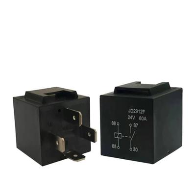 SIYUEYISHI 1 szt. 4 5-pinowy 40A/60A Wodoodporny Przekaźnik Samochodowy Przekaźnik Samochodowy DC /24V Przekaźnik do Klimatyzacji (4p 24V 60A)