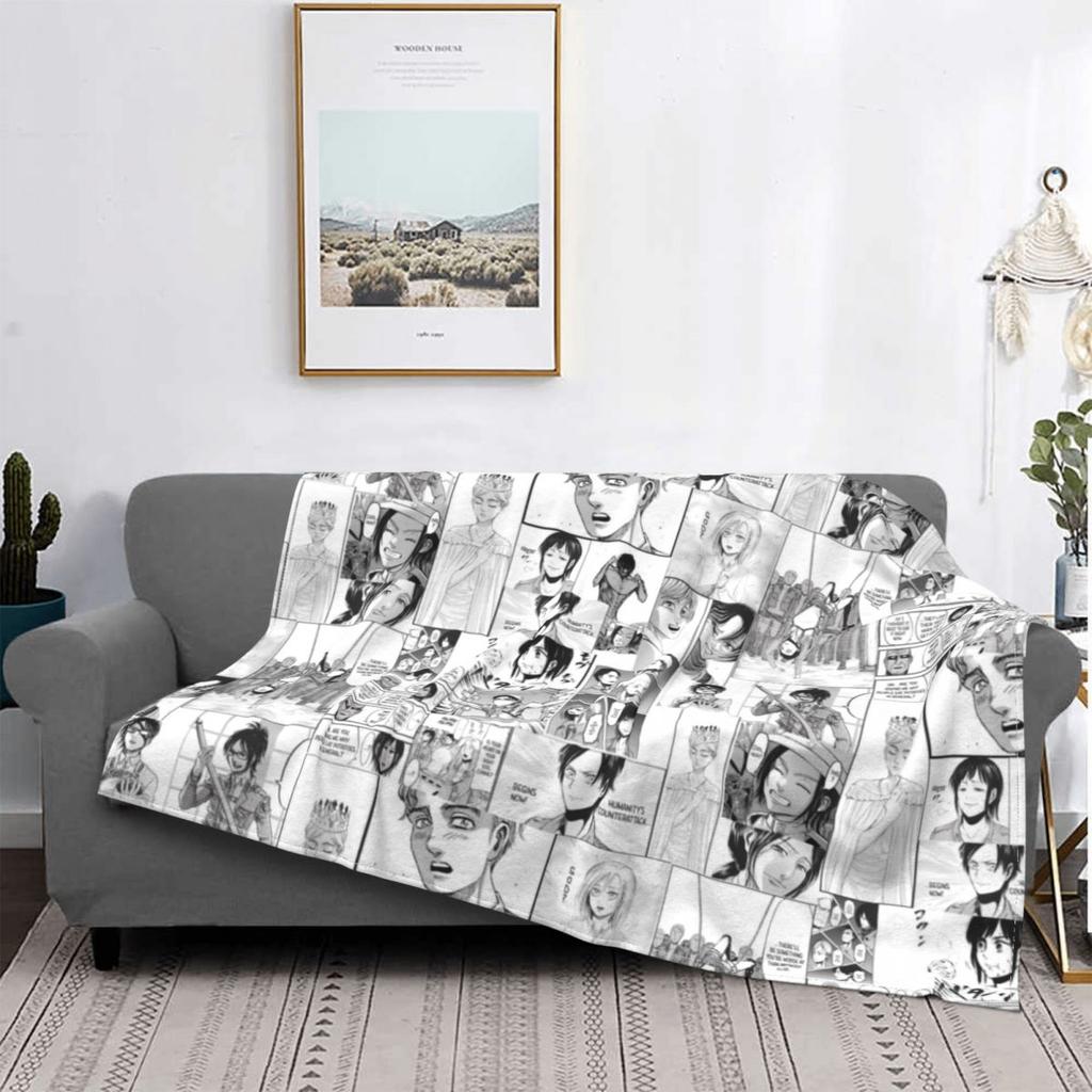 Armin Futon Attack On Titan Junior High Blanket Soft Flannel Fleece