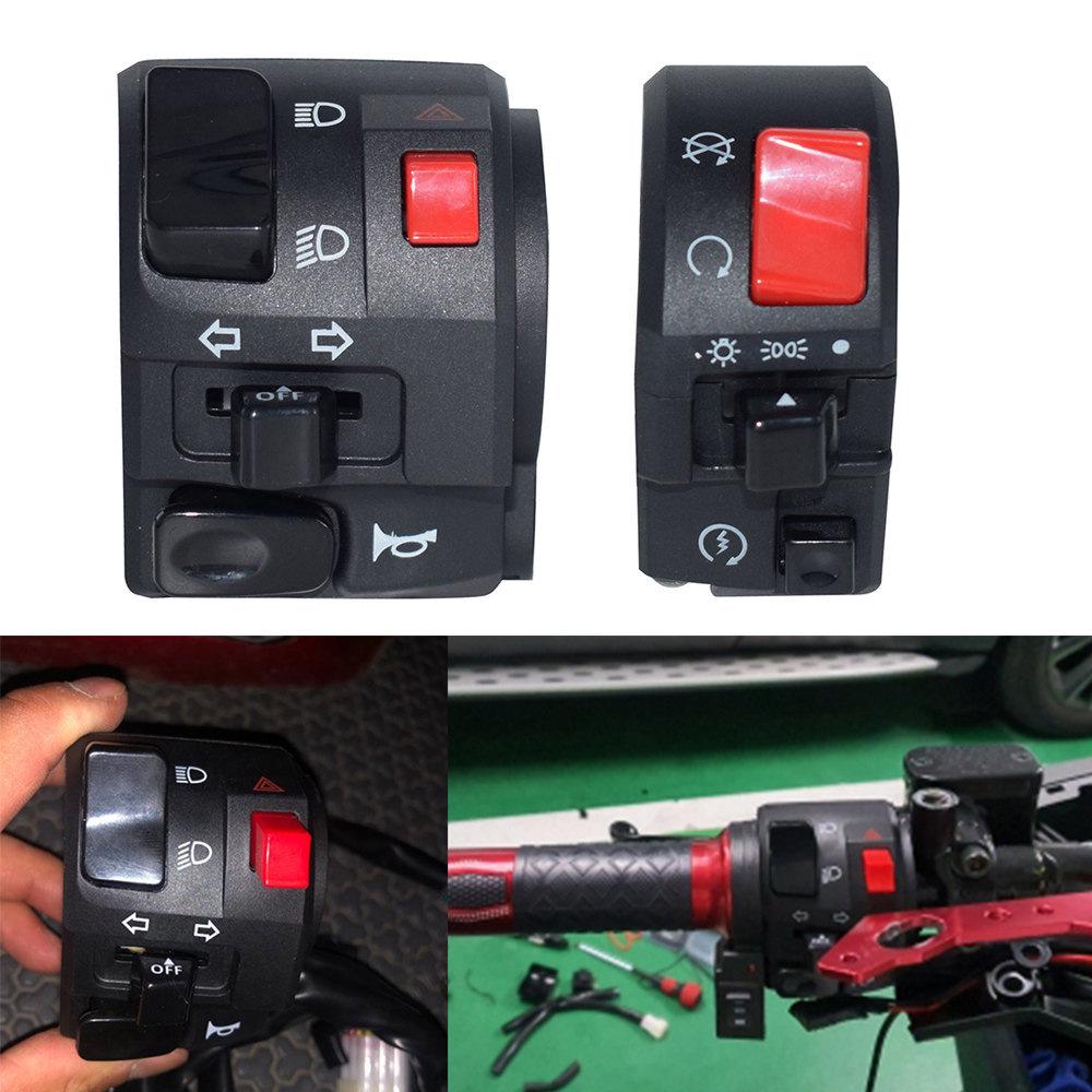 Motorcycle Switch for Huanglong BN300/BN600 Handlebars, Headlight Wiring Modification Required