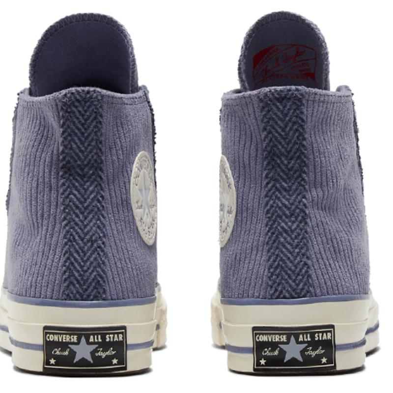 Converse 1970s Chuck Taylor All Star Hi Trendy Versatile Corduroy Stitching High Top Canvas Unisex Violet
