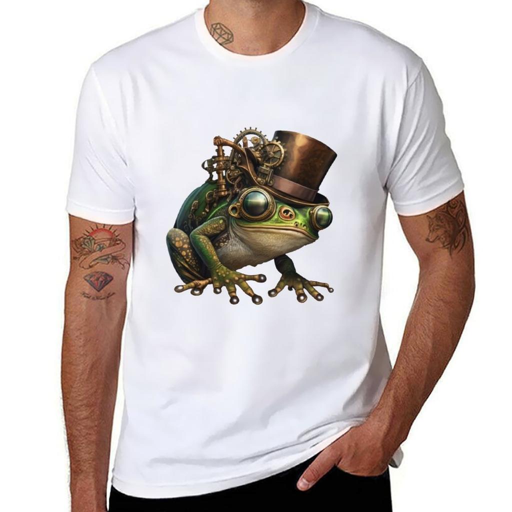 Steampunk Frog VI T-Shirt Plus Size Comfort Fit Tee