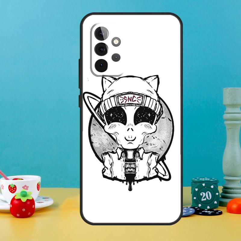 Alien Kawaii Art Case For Samsung Galaxy A15 A16 A05 A26 A36 A56 A52 A53 A33 A13 A34 A54 A14 A35 A55 A22 A32