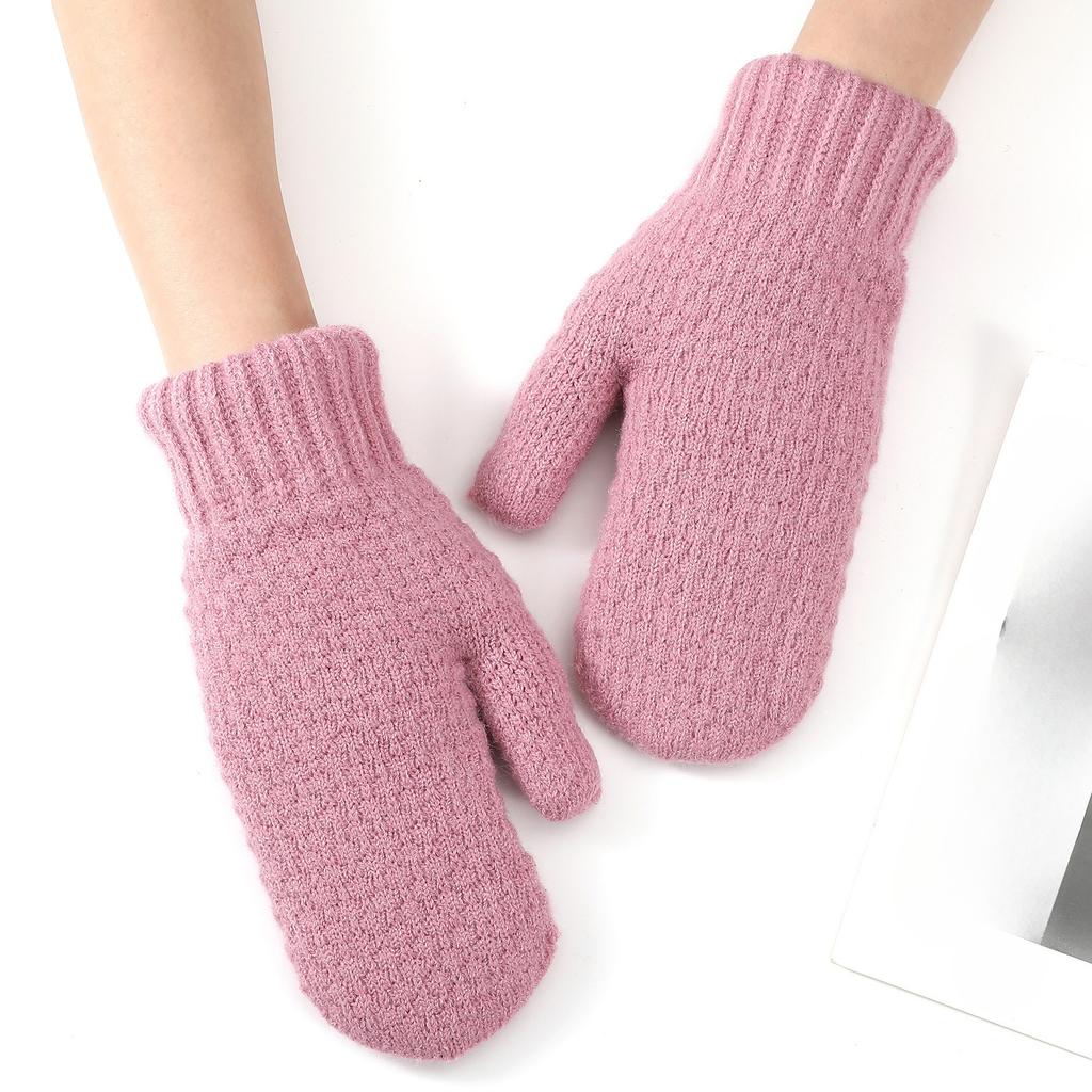 Novas luvas de inverno com veludo e acolchoamento extra para ciclismo, que mantêm os braços aquecidos e protegidos do frio. Luvas de lã tricotada.