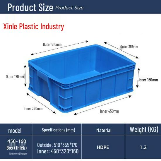 Multi-functional Thickened EU Storage & Delivery Box - Durable PP Plastic