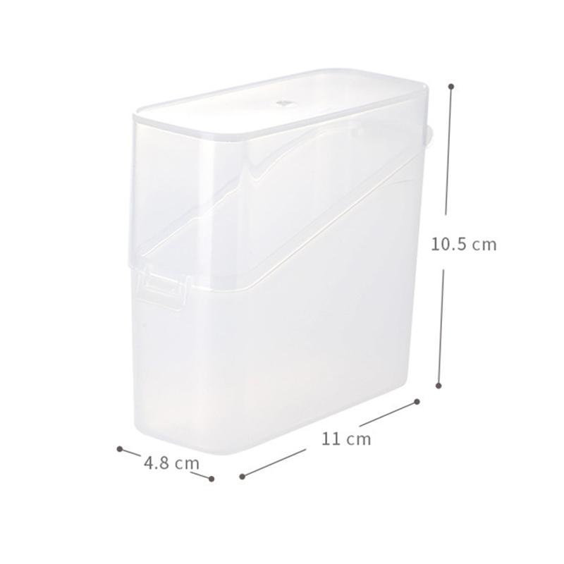 Cheese Slice Storage Box Kitchen Refrigerator Cheese Container with Cover Instant Coffee Tea Bag Ketchup Packet Storage Box