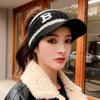 Fashion Empty Top Women Baseball Cap Cold-proof Soft Windproof Bonnet Warm Ear Protection Earmuffs Beanies Hat Autumn Winter