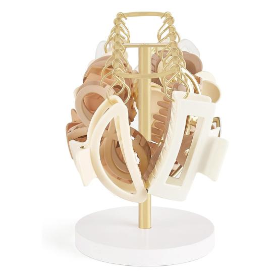 Metall-Haarklammer-Organizer, robuster Halter für 16 Haarklammern, für Badezimmer, Schlafzimmer, Frisiertisch, Damen und Mädchen, Aufbewahrungsständer für Haar-Accessoires